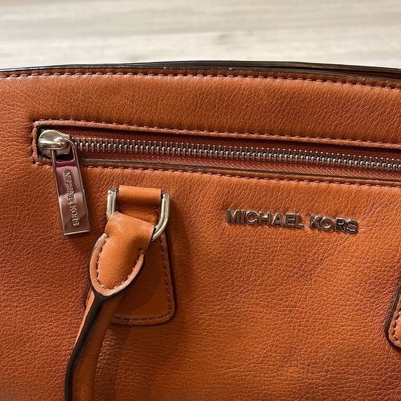 Michael Kors Brown Sophie Satchel Convertible Bag - Picture 8 of 12